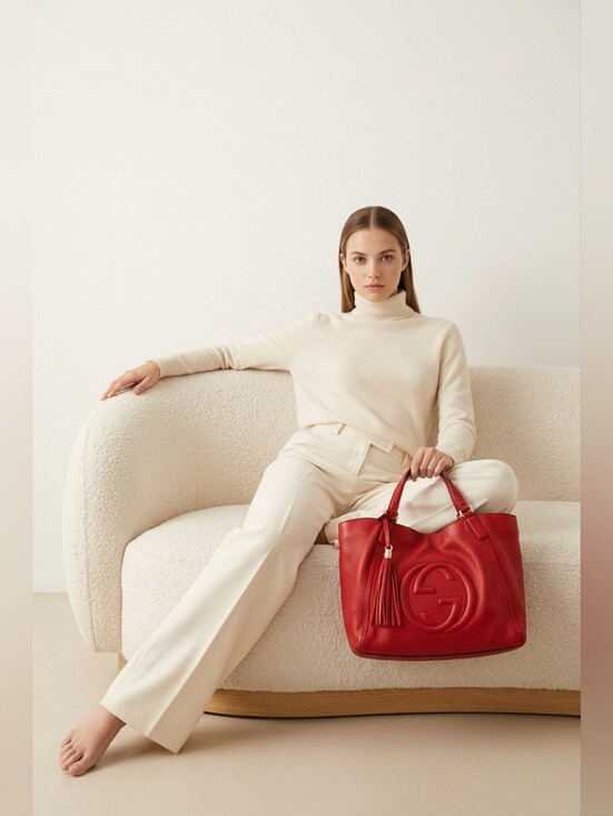 Gucci Handbags - GUCCI Interlocking G Soho Tote